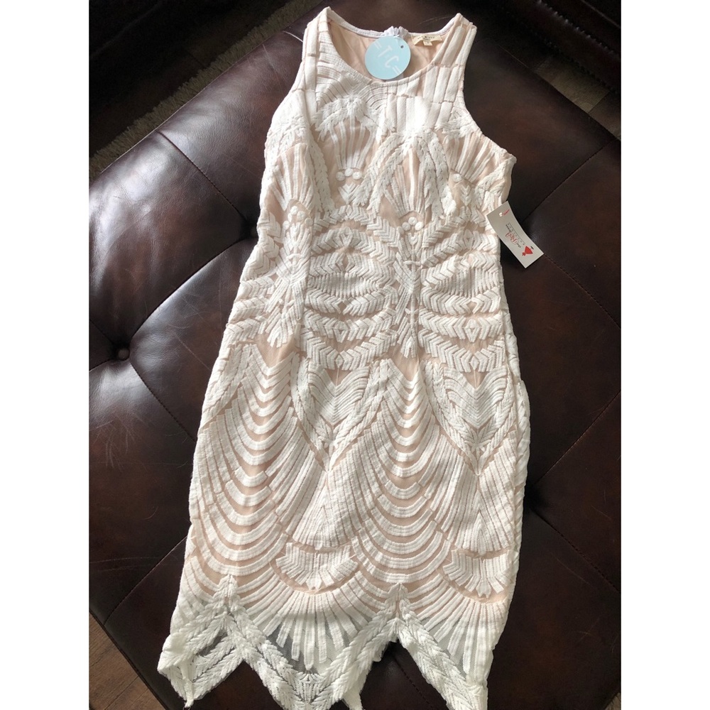 Cream Lacey Dress, brand new